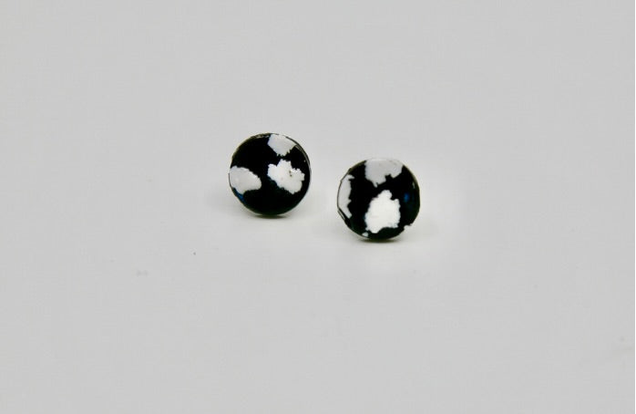 Cow Print Studs 1 - Circle