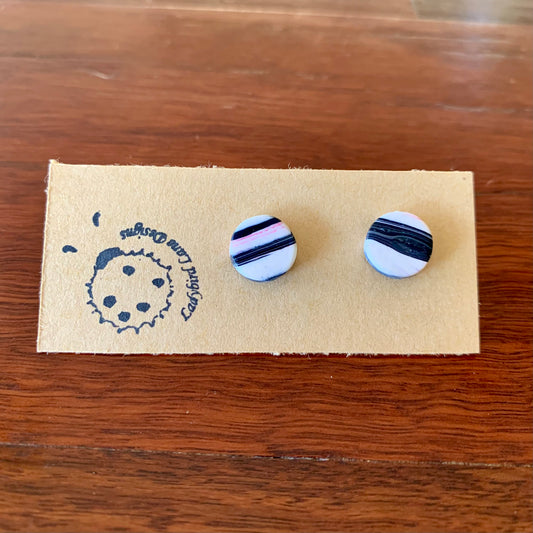 Marbled Striped Studs - Circle