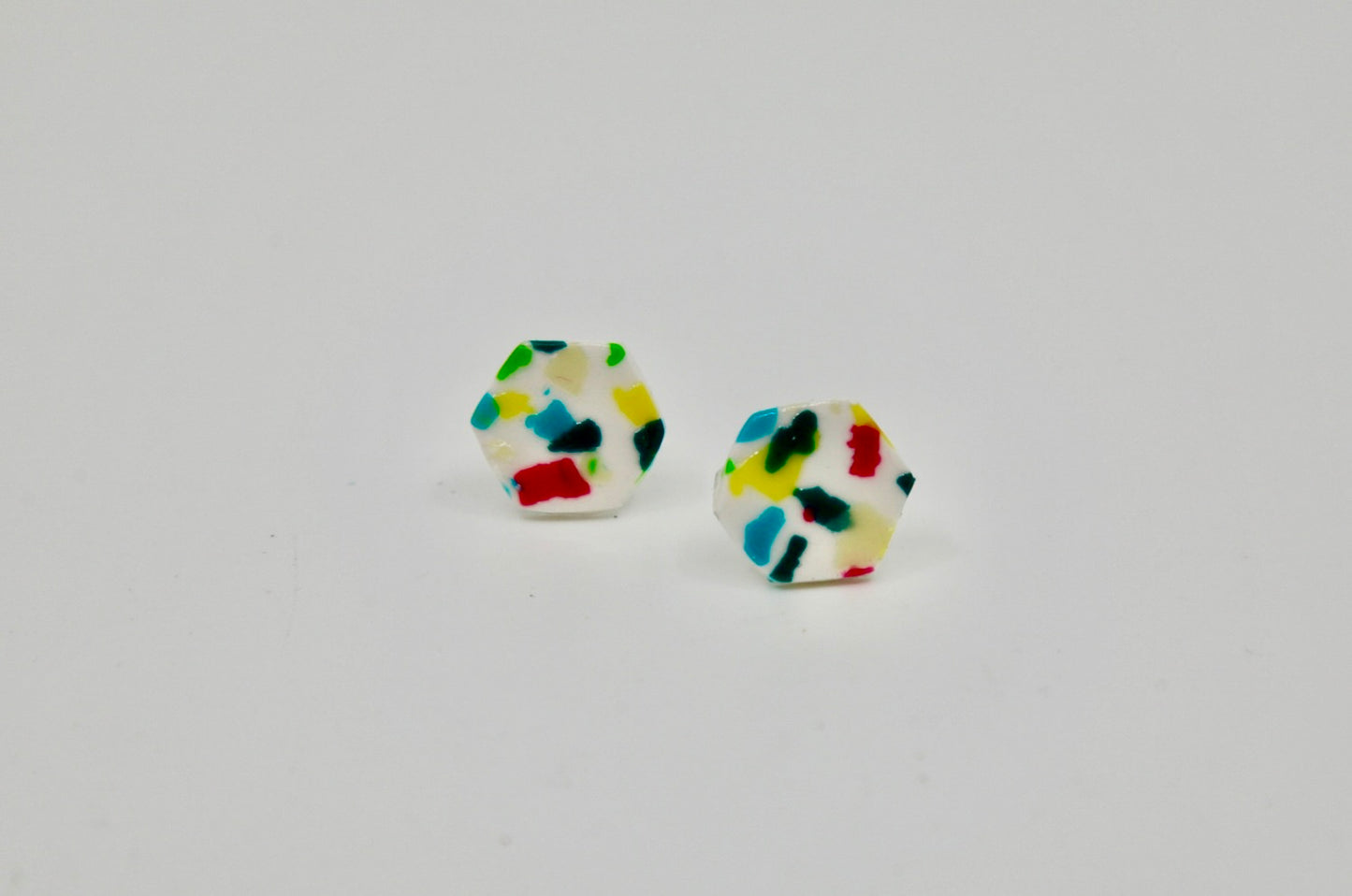 Wonderland Studs - Hexagon