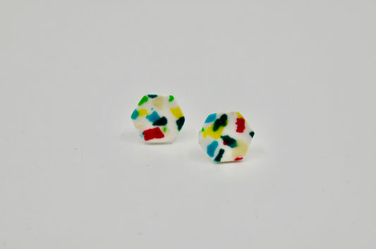 Wonderland Studs - Hexagon