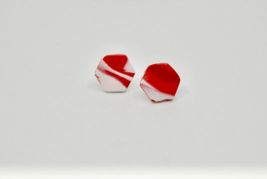 Cherry Studs - Hexagon