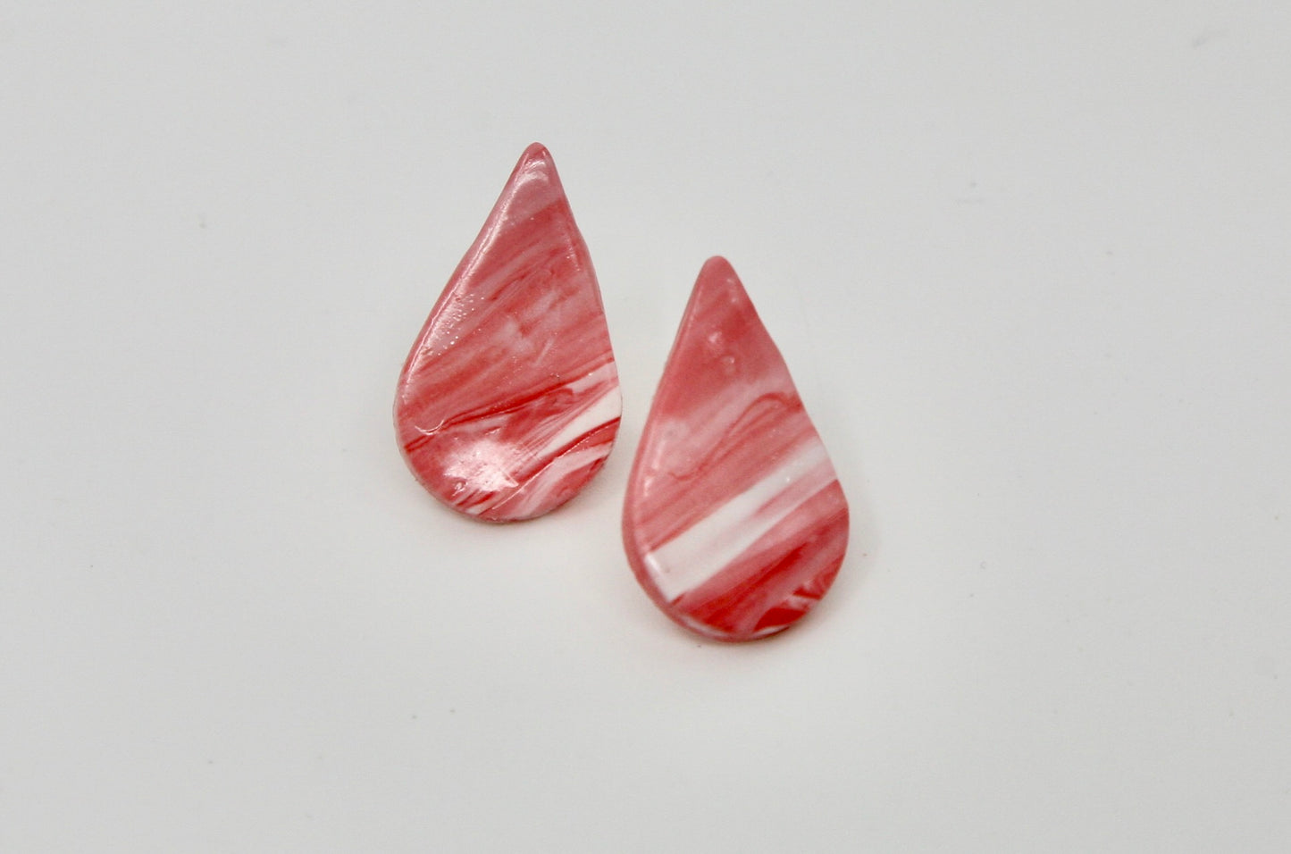 Watermelon Sugar Studs - Large Teardrop