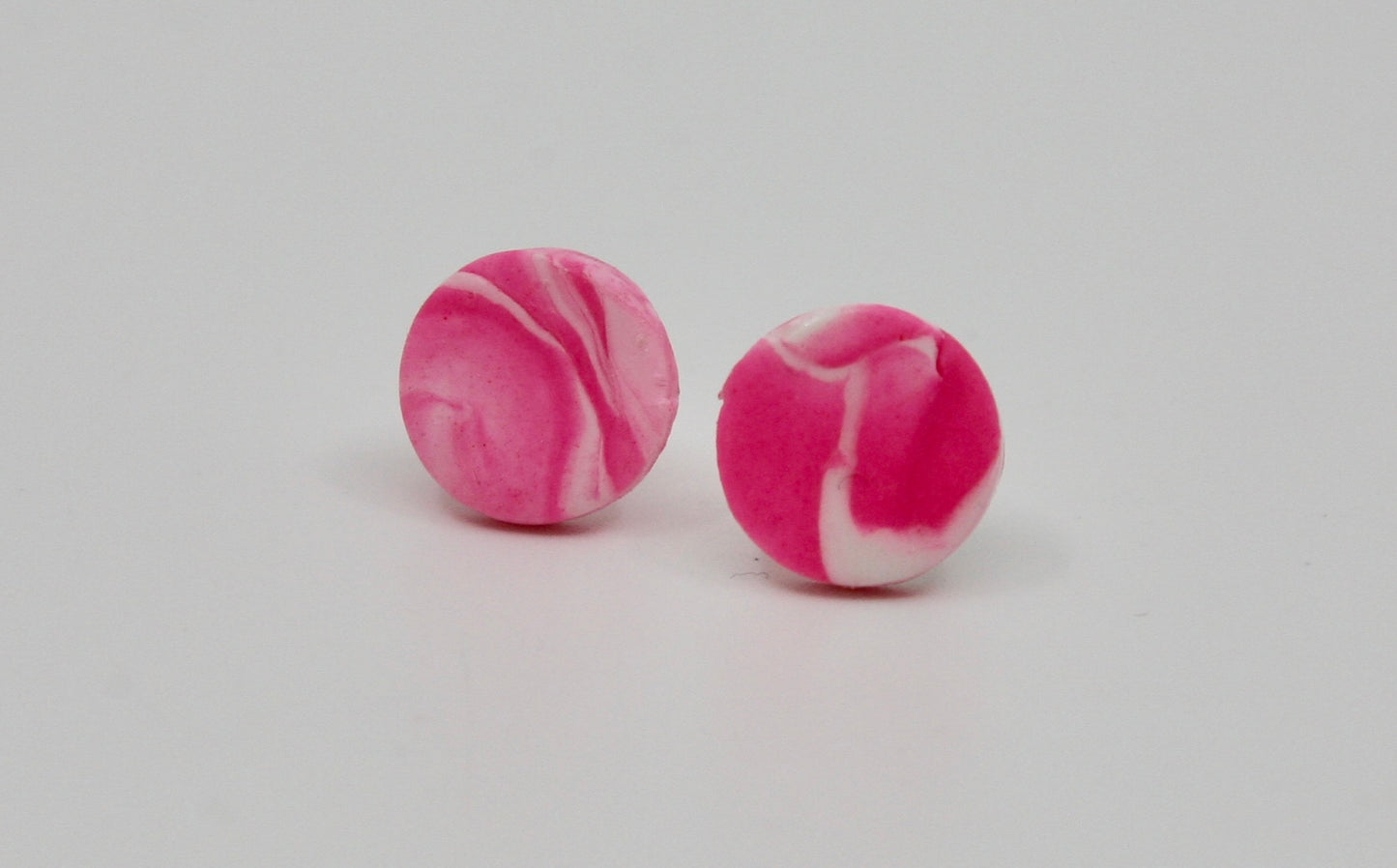 Marbled Barbie Studs - Circle