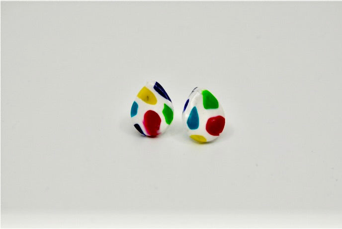 Treat People with Kindness Studs - Teardrop