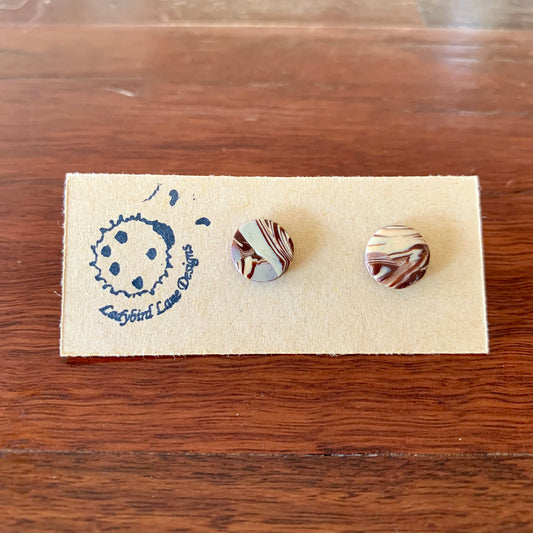 Marbled Studs Coffee - Circle